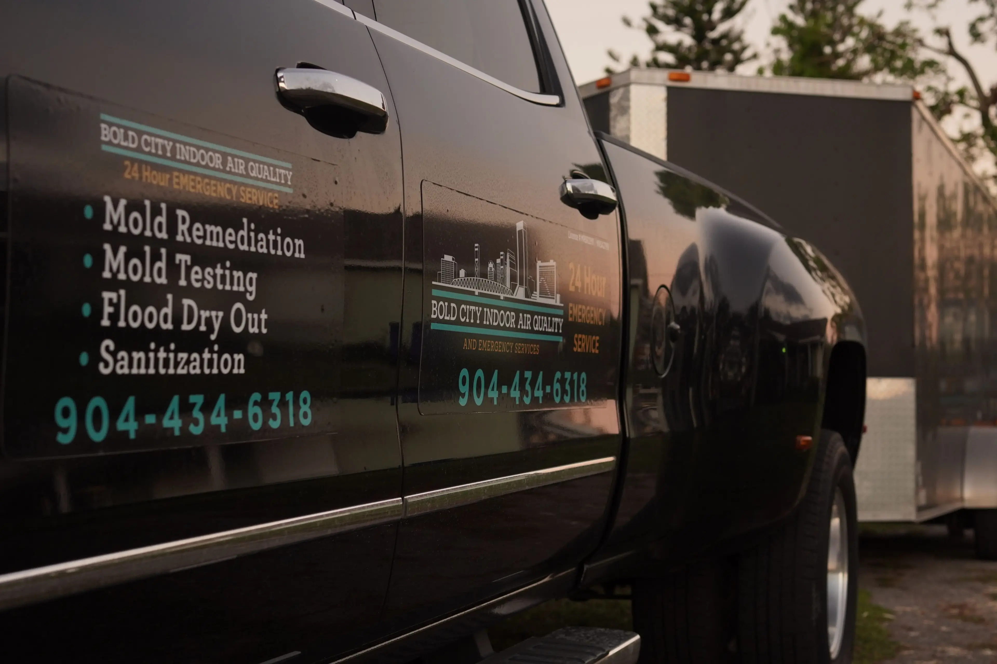 Bold City IAQ team and service vehicle